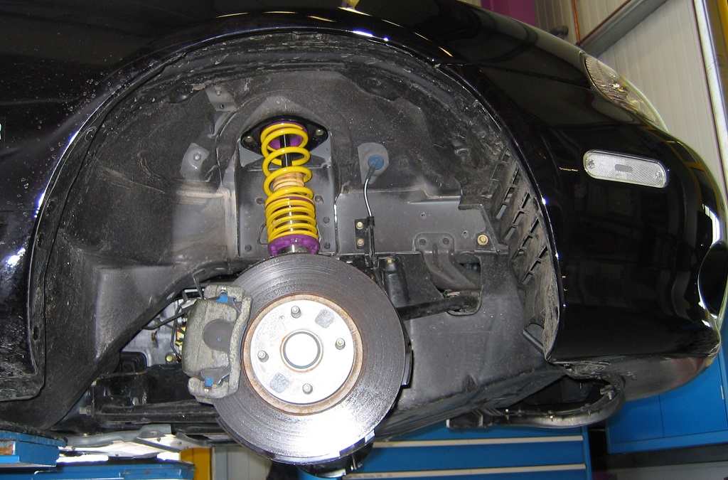 KW clubsport coilovers in a Mazda MX5