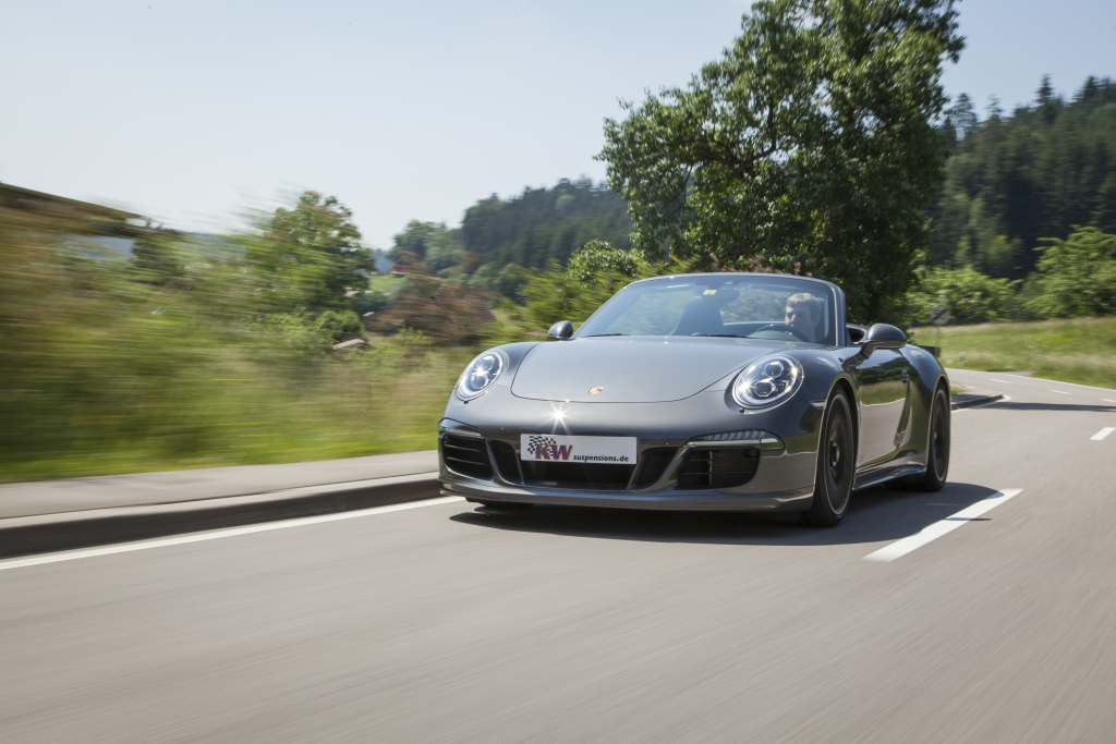 KW coilovers in a Porsche 911